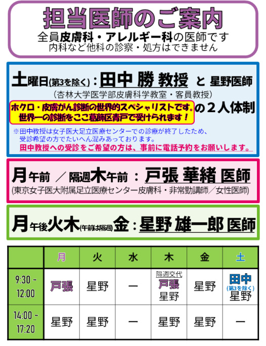 医師勤務表